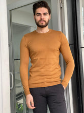 Load image into Gallery viewer, Carson Slim Fit Tobacco Sweater
