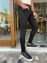 Load image into Gallery viewer, Morrison Slim Fit Black Jeans
