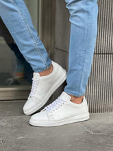 Load image into Gallery viewer, Benson Staple Detailed Eva Sole White Sneakers
