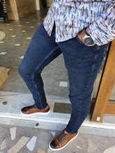 Load image into Gallery viewer, Jason Slim Fit Special Edition Navy Blue Jeans
